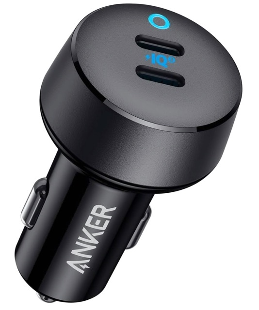 Dual port cigarette lighter USB-C charger